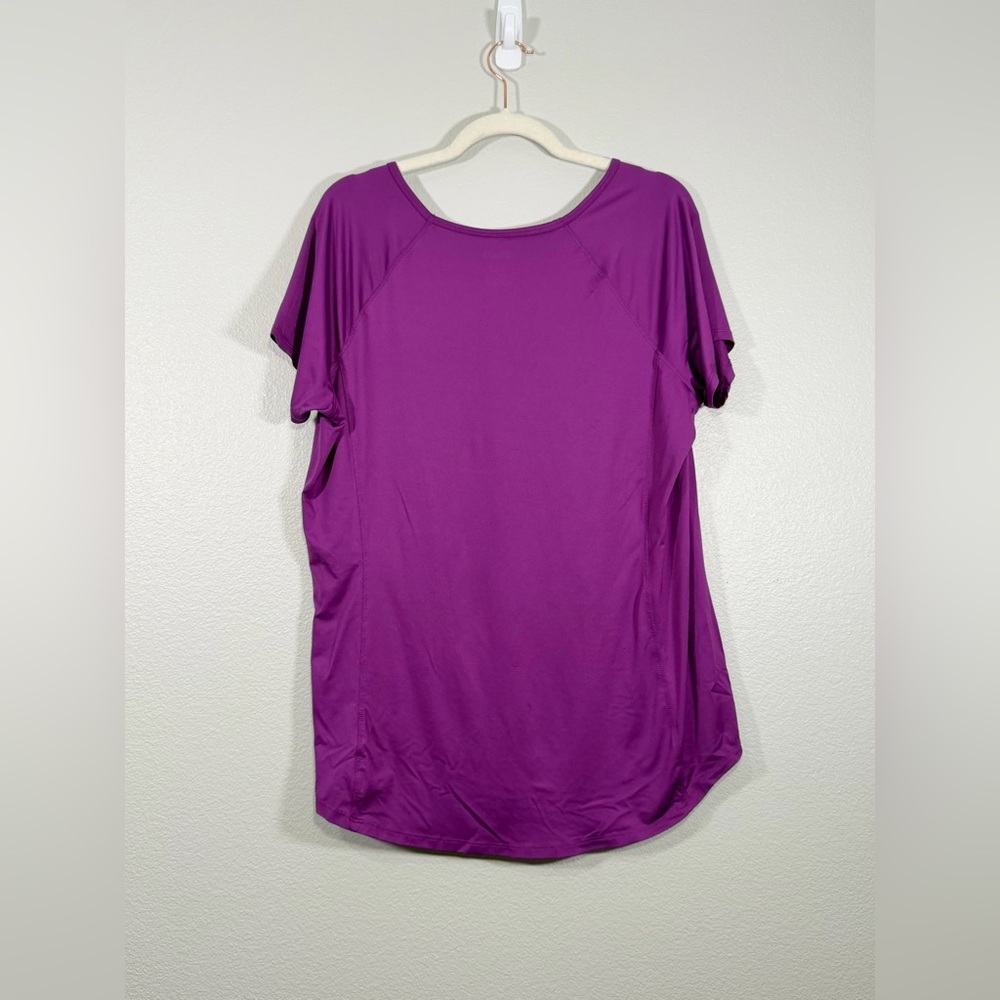 Duluth Trading Co Shirt T Shirt Athletic Wear Purple Magenta Work Out Women XL - Picture 4 of 4